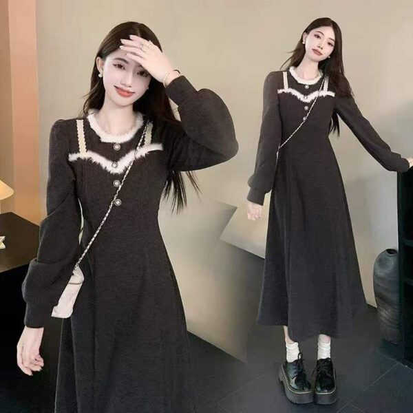 Elegant Women's Midi Dress - Timeless Design for Office & Evening Wear