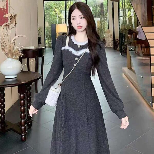 Elegant Women's Midi Dress - Timeless Design for Office & Evening Wear